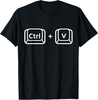 Ctrl C & Ctrl V Dad & Baby Matching New Dad Gifts funny T-Shirt