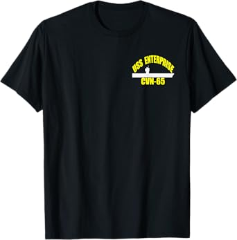 USS Enterprise CVN-65 Aircraft Carrier Father Veteran Idea T-Shirt