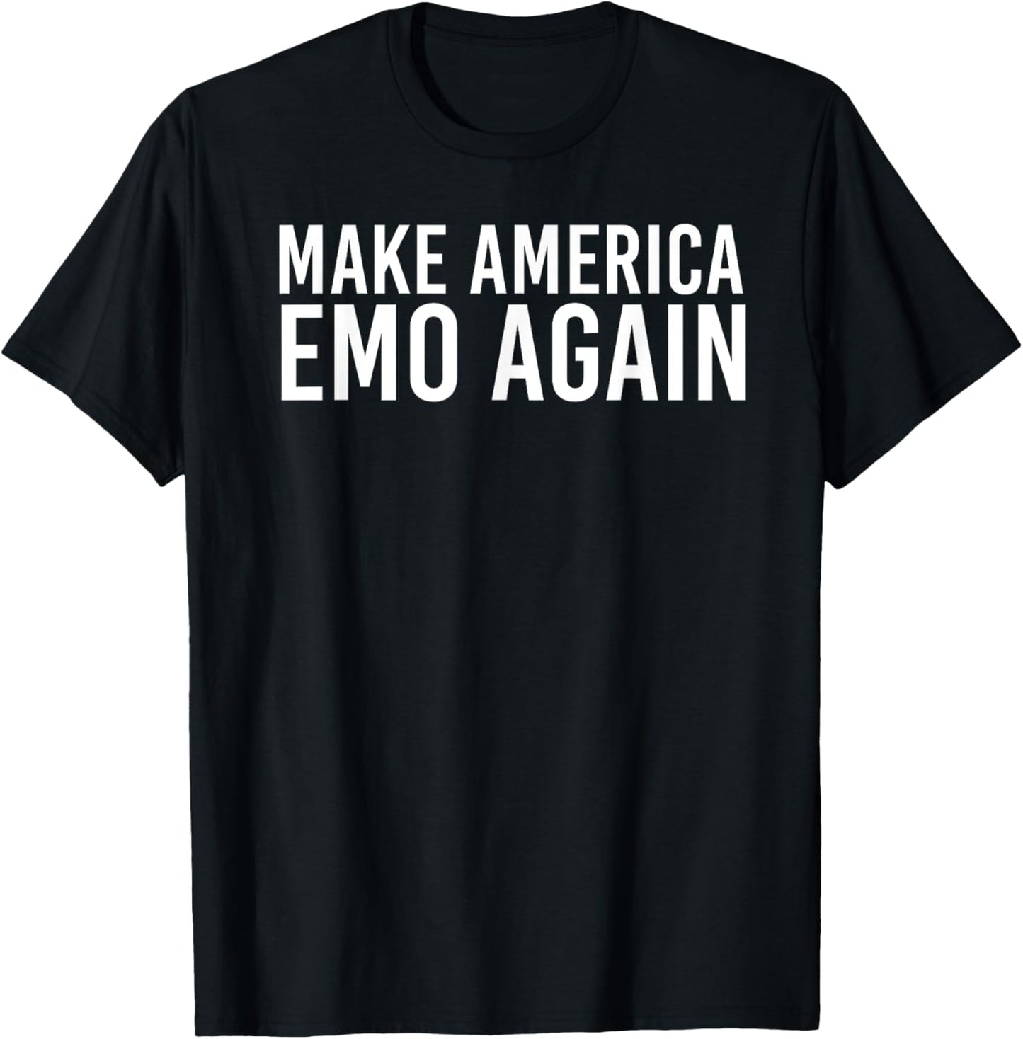 MAKE AMERICA EMO AGAIN Funny Goth US Gift Idea T-Shirt