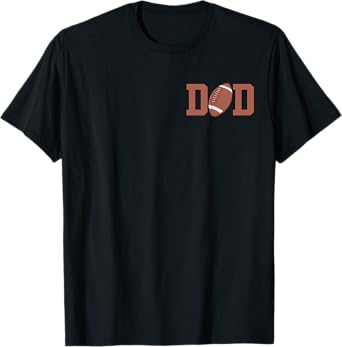 Dad of the 1 Year old Football 1st Year Down Birthday Party T-Shirt