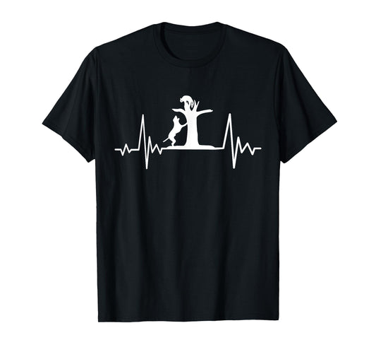 Coon Hunting Dogs Coonhound Heartbeat T-Shirt