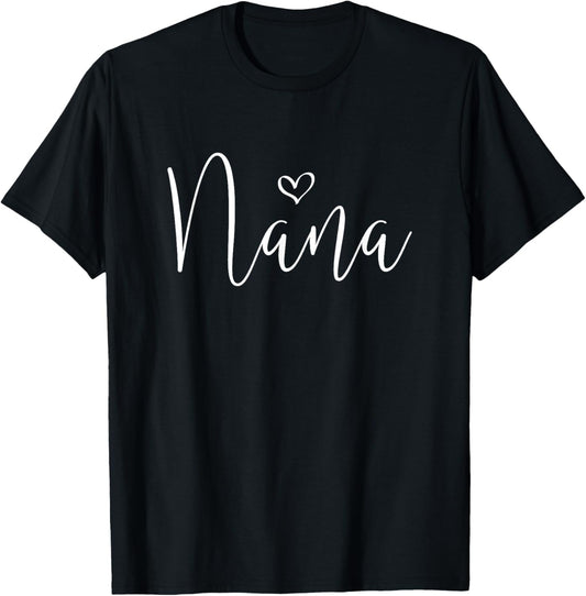 Nana For Women Grandma Christmas Mother's Day Grandparents' T-Shirt