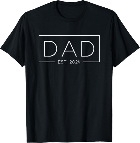 Dad Est. 2024 Expect Baby 2024 Father 2024 Dad 2024 T-Shirt