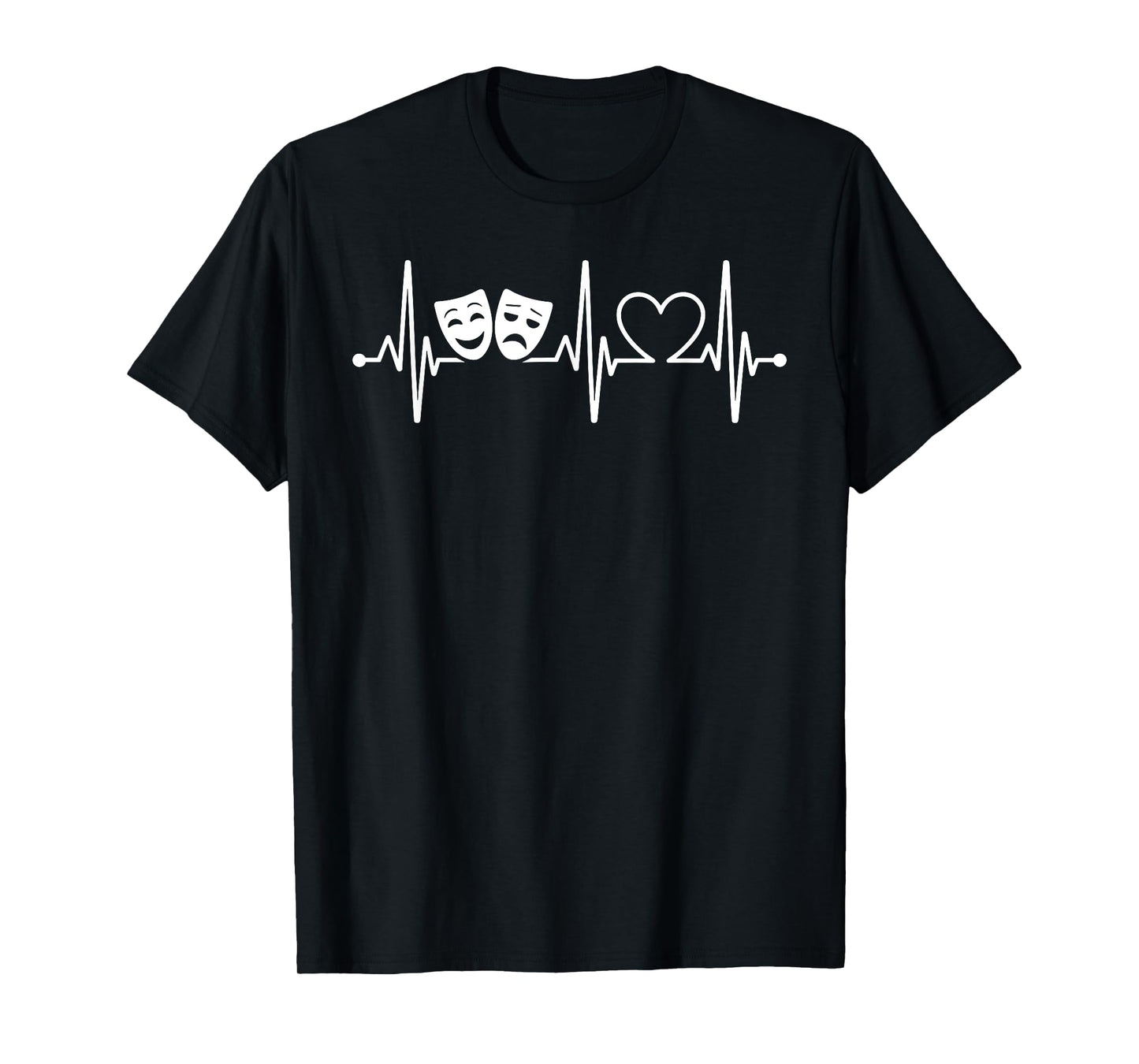 Cool Musical Theater Art for Men Women Broadway Mask Theatre T-Shirt