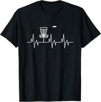 Funny Disc Golf Heartbeat Cute Alternative Sports Lover Gift T-Shirt