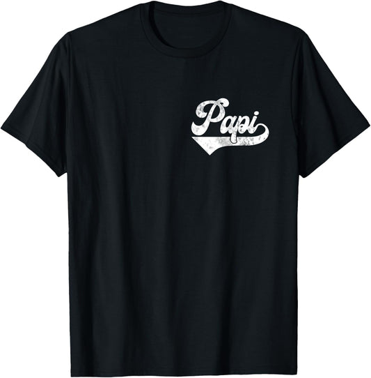 Mens Papi Vintage Retro Father's Day for Papa Grandpa T-Shirt
