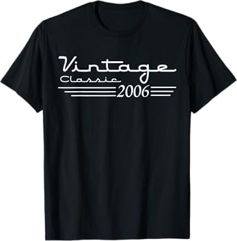 Vintage 19th Birthday Decorations Vintage 2006 19 Years Old T-Shirt