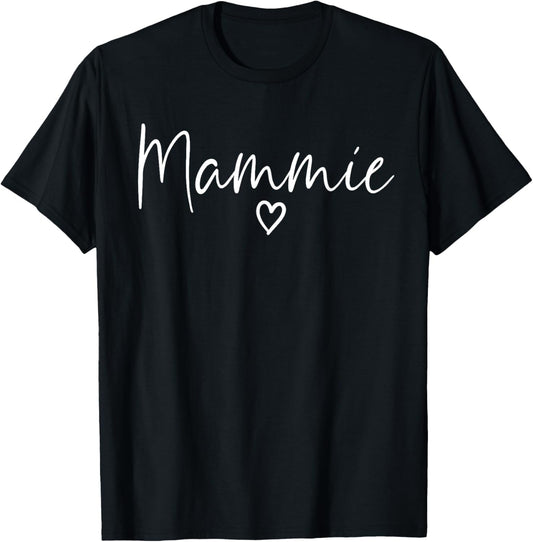 Mammie Gifts For Women Grandma Heart Mother's Day Mammie T-Shirt
