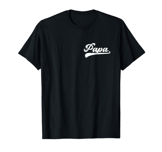 Mens Papa Vintage Retro Father's Day for Papa Grandpa T-Shirt