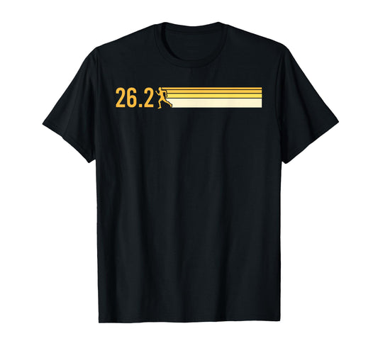 Vintage Marathon Art Men Women Marathoner 26.2 Miles Runner T-Shirt