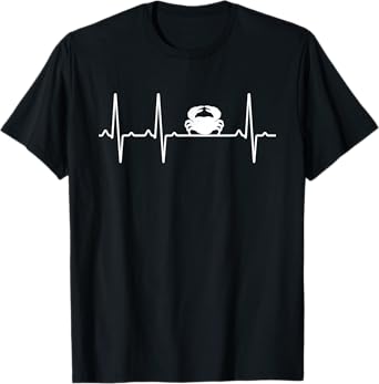 Crab Heartbeat Gift For Men Women Decapod Ocean Lover T-Shirt
