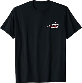 SHARK TEETH NOSE ART WARHAWK P-40 A-10 WARTHOG WAR PLANE T-Shirt