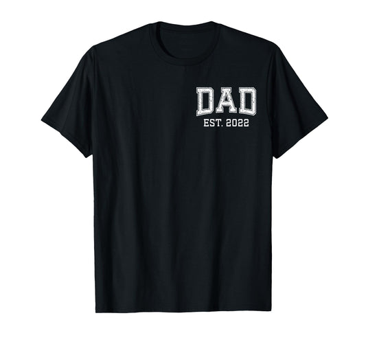 Dad Est 2022 Custom Dad Personalized Fathers Day Customized T-Shirt
