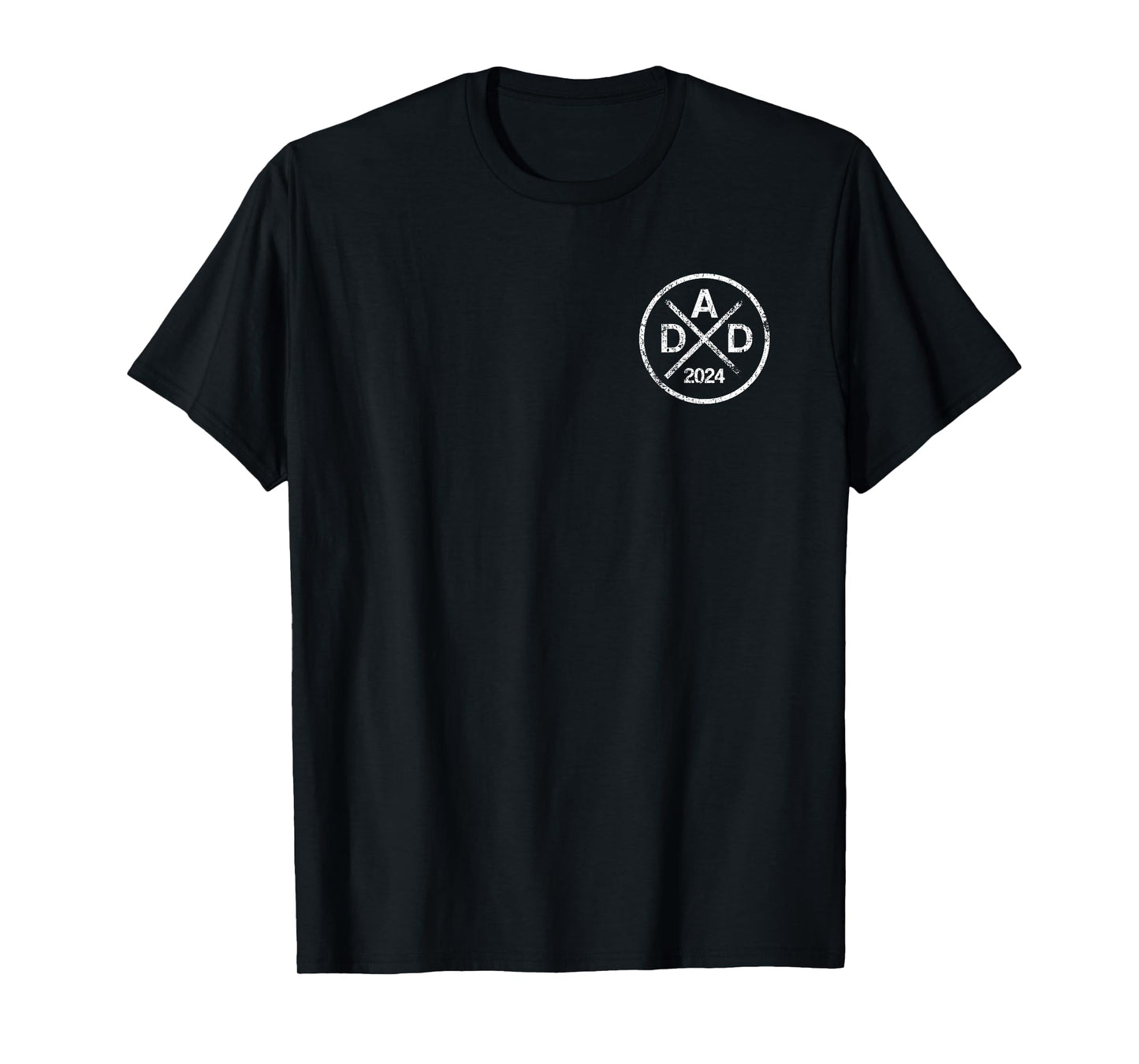 Dad 2024 Grunge, Father 2024, Retro Dad 2024 T-Shirt