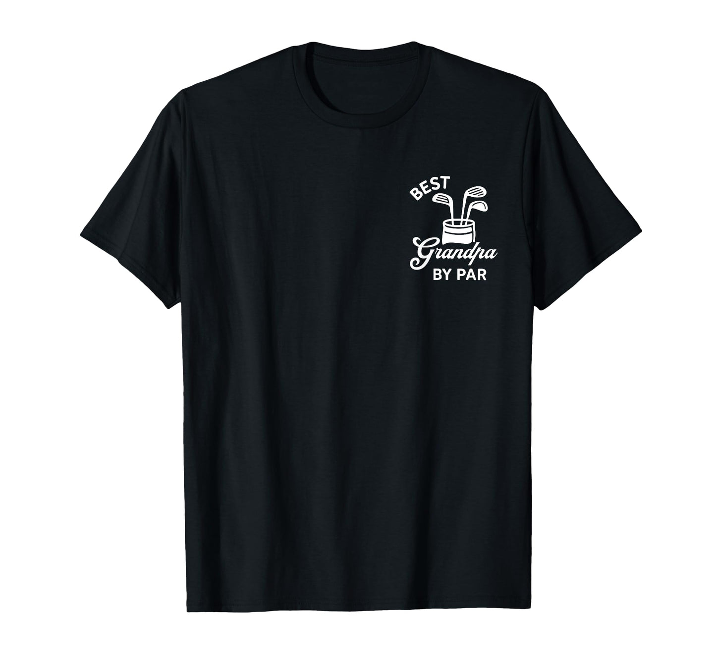 Best Grandpa By Par Funny Par Tee Dad Golf Golfing Pocket T-Shirt