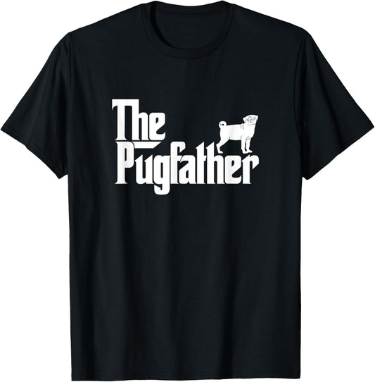 Funny Pug Owner Shirt The Pugfather Pug Father Gift T-Shirt T-Shirt