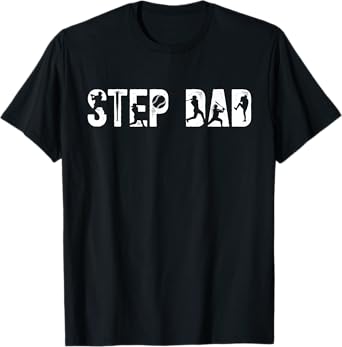 Step Dad Proud Baseball Stepdad Baseball Player Step Father T-Shirt