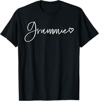 Grammie Gifts For Women Grandma Heart Mother's Day Grammie T-Shirt