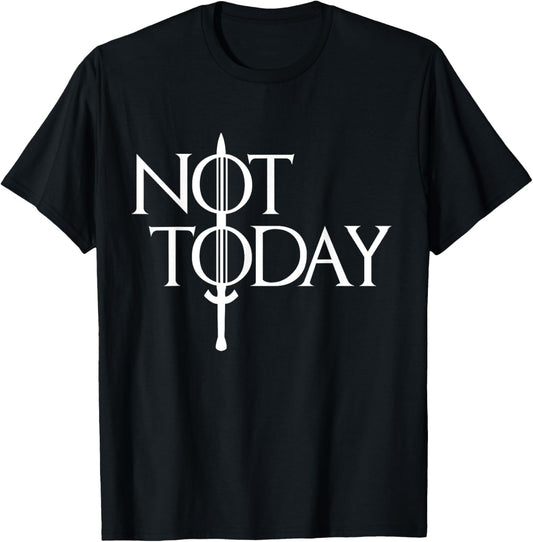 Men Women Not Today Vintage Cosplay T-Shirt