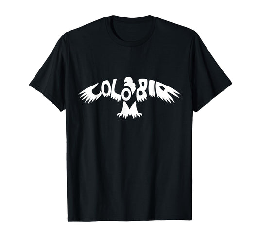 Colombia Andean Condor Text Art - Colombian Pride T-Shirt