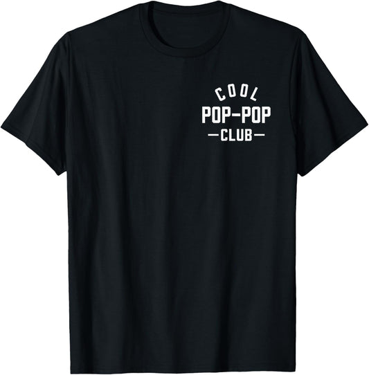 Pocket Cool Pop-Pop Club Best Pop Ever Retro Father's Day T-Shirt