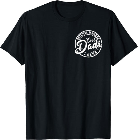 Retro Papa Fathers Day Mens Official Member Cool Dads Club T-Shirt