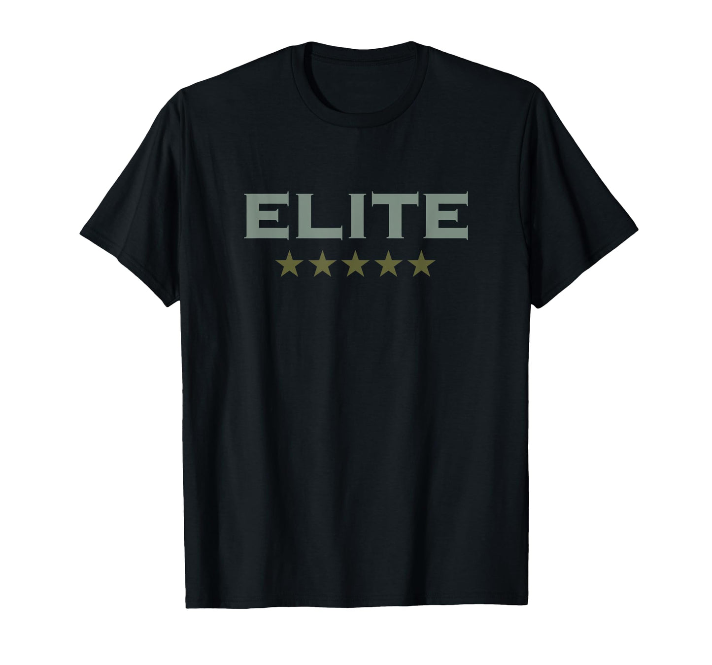 Elite Team 5 Stars Security Winner Superhero Best Fun Quotes T-Shirt