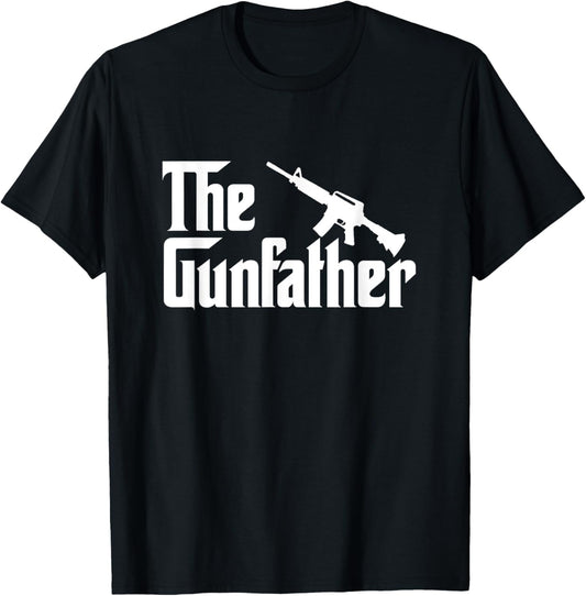The Gun Father T-Shirt Funny Gun Owner Shirts For Dad T-Shirt