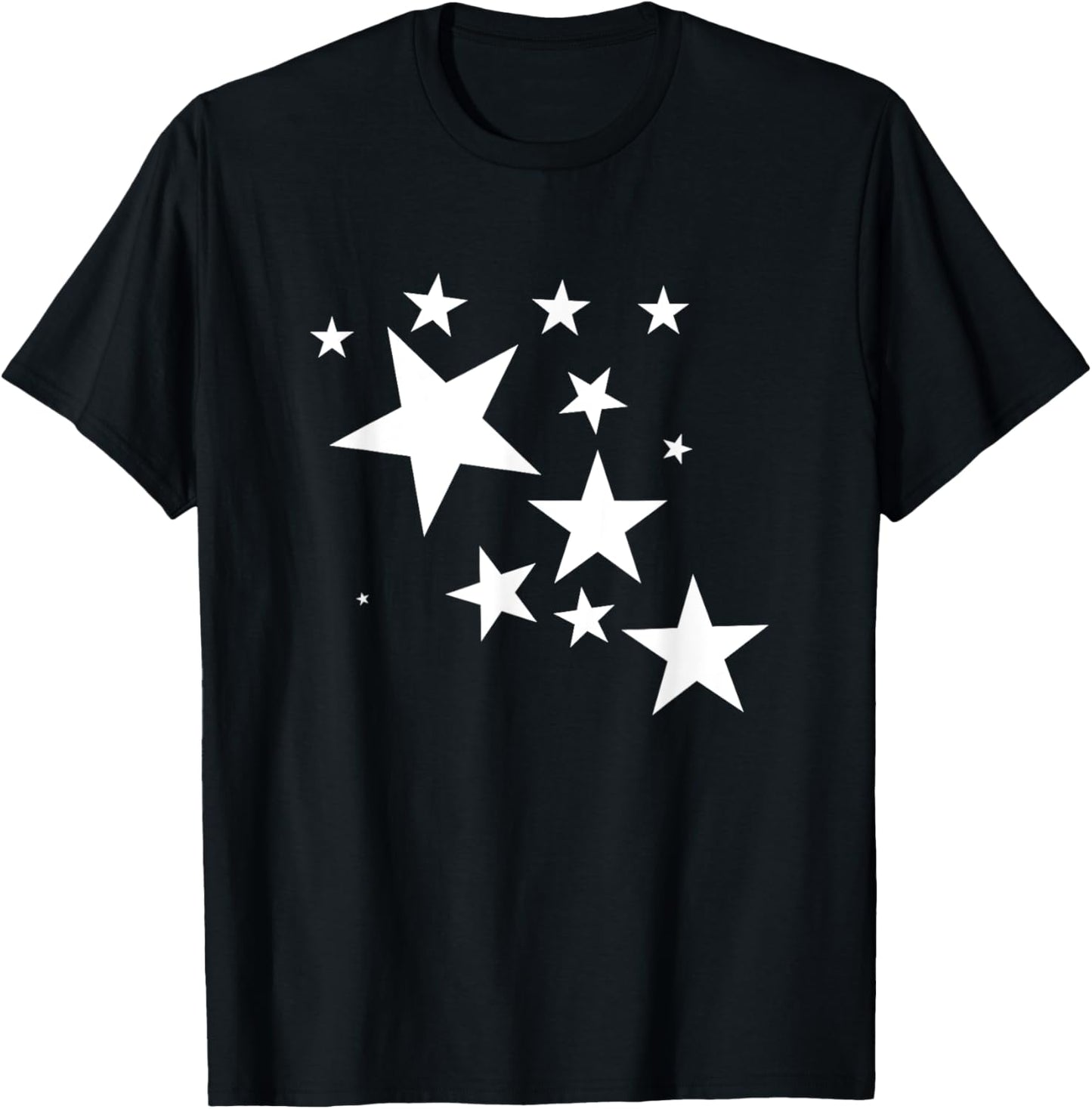 White Stars Star-Pattern-Design Costume Gift Men Women Kids T-Shirt