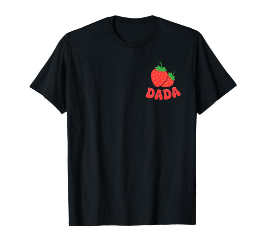 Dada of The Berry Sweet One Strawberry First Birthday Pocket T-Shirt