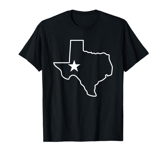 Texas State Outline map for teen girls T-Shirt