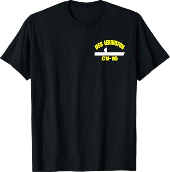 USS Lexington CV-16 WW2 Aircraft Carrier Veteran Father Day T-Shirt