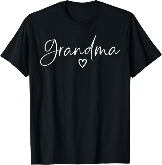 Grandma Gifts For Women Heart Mother's Day Grandma T-Shirt