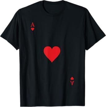 Ace of hearts Blackjack Cards Poker 21 T-Shirt