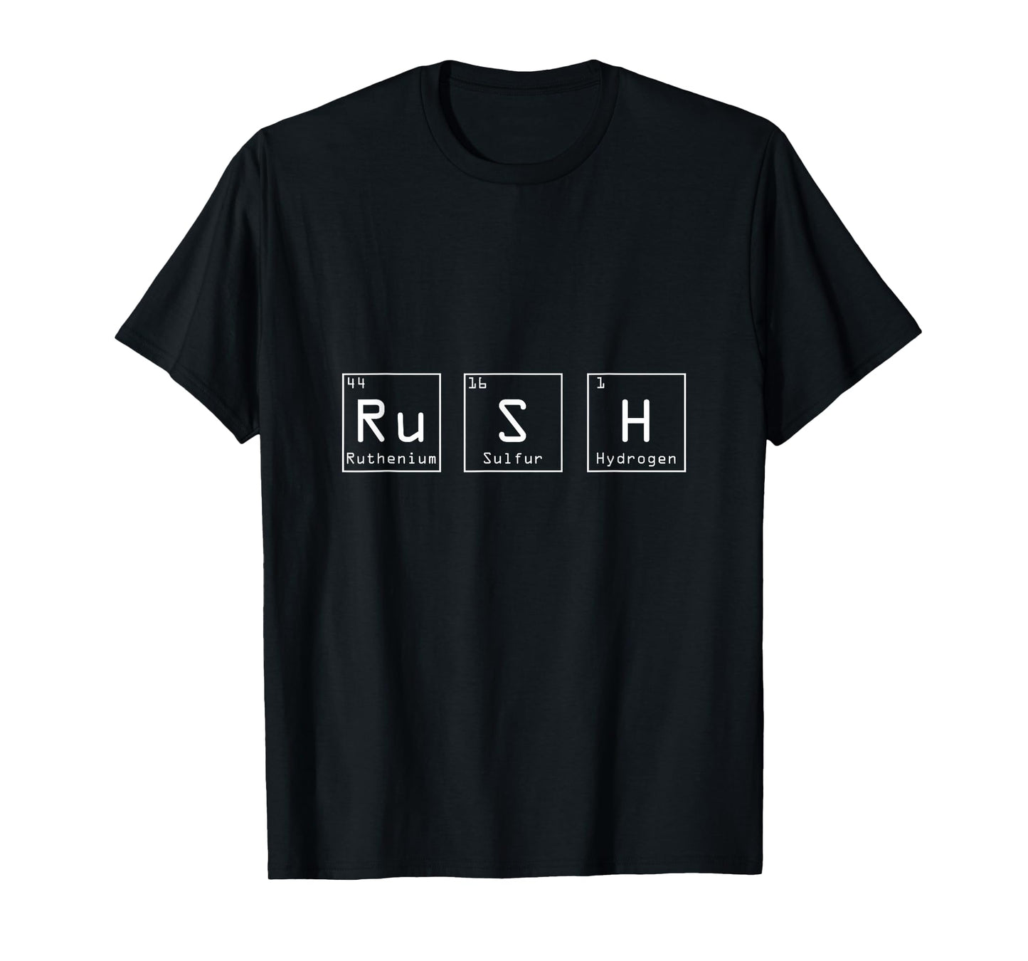 Rush (Ru-S-H) Periodic Table Elements Chemistry Physics T-Shirt