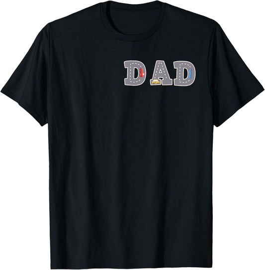 Cool Playmat Car Race Track On Back DAD Toddler (Two Side) T-Shirt