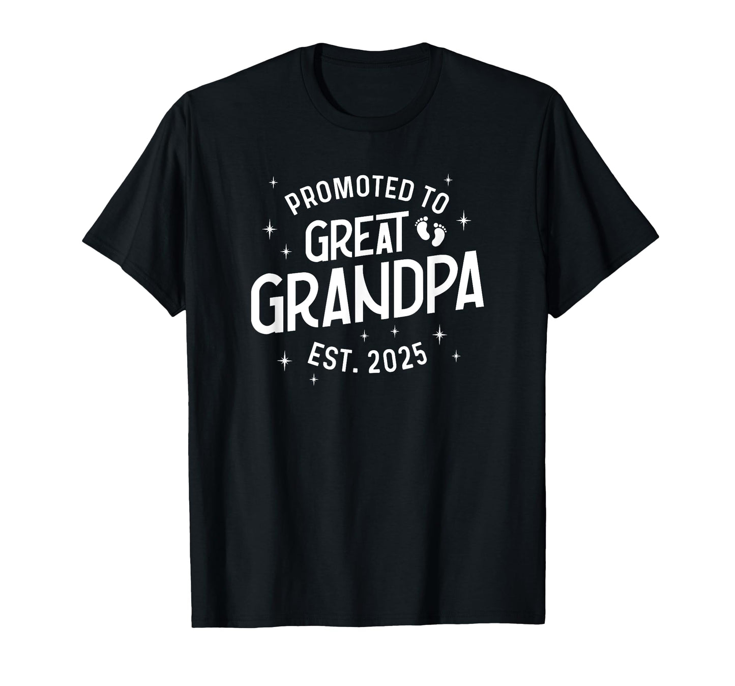 Promoted to Great Grandpa 2025 Baby Announcement T-Shirt