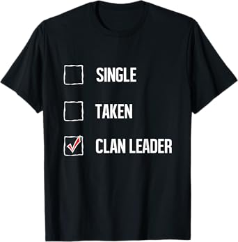 Clan Leader Gift For Gamers of Clash Women Men T-shirt T-Shirt