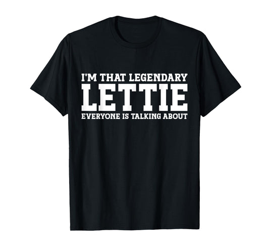 Lettie Personal Name Women Girl Funny Lettie T-Shirt