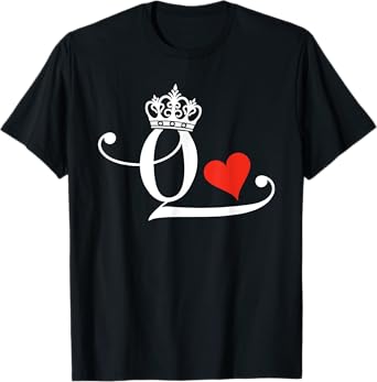 King & Queen of Hearts Matching Couple Saint Valentine's Day T-Shirt