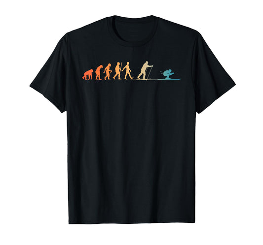 Nordic Ski Art Men Women Snowboard Skier Skiing Lovers T-Shirt