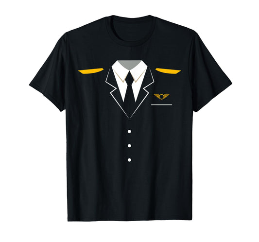 Airplane Pilot Uniform | Halloween Captain T-Shirt