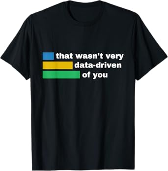 That Wasn't Very Data Driven of You Funny Data Analyst Geek T-Shirt