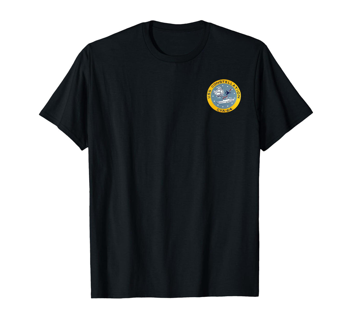 USS Constellation CV-64 Aircraft Carrier Veteran Vintage Men T-Shirt
