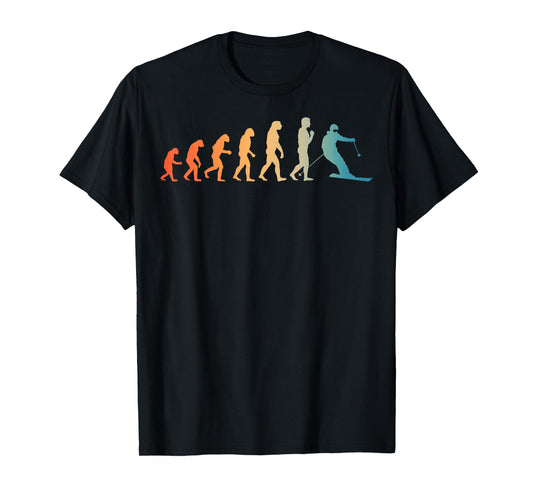 Cool Skiing Art For Men Women Skiing Themed Ski Lover Skier T-Shirt