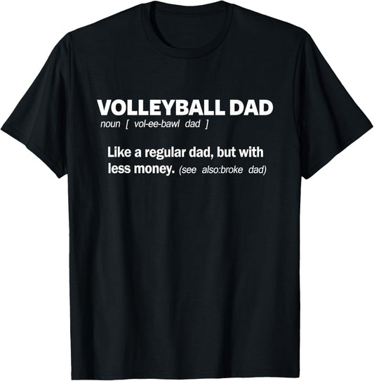 Volleyball Dad for Men Funny Definition Father of Players T-Shirt