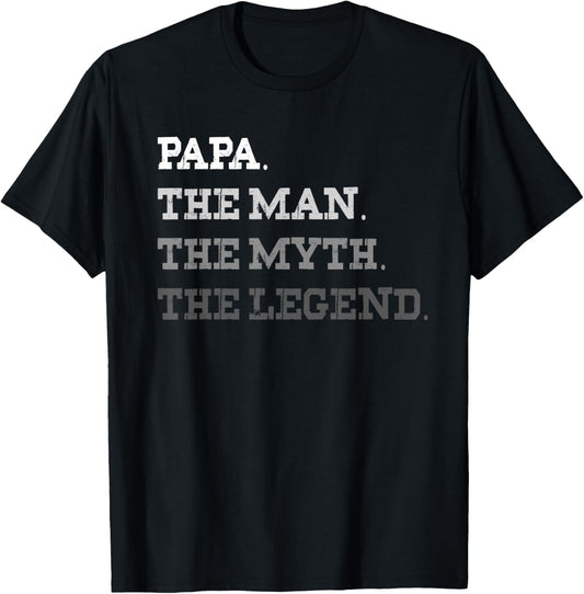 Mens The Man The Myth The Legend Shirt for Mens Papa Dad T-Shirt