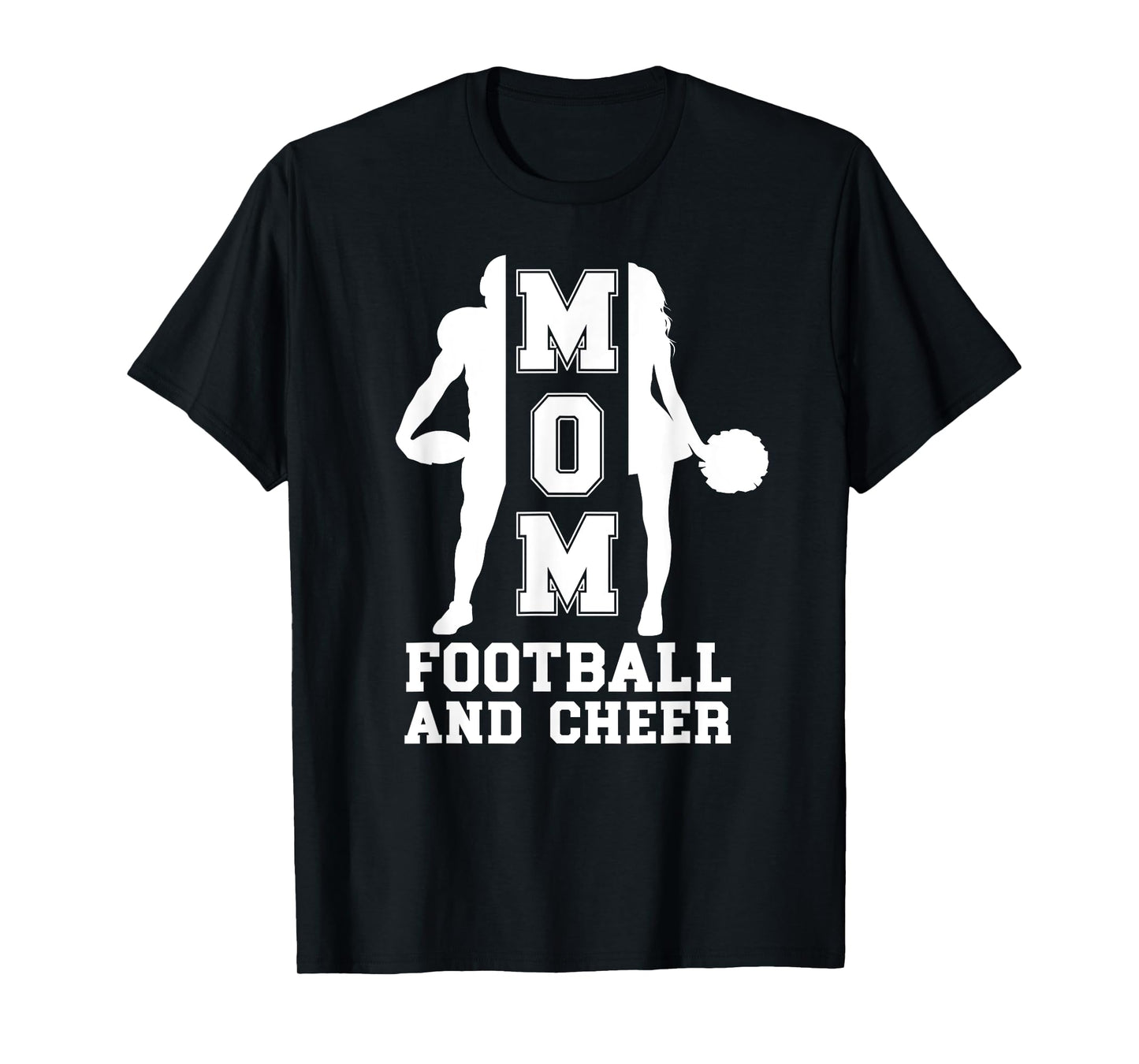 Football And Cheer Mom Of Cheerleader And Football Player T-Shirt