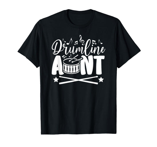 Drumline Aunt Proud Drumline Auntie T-Shirt