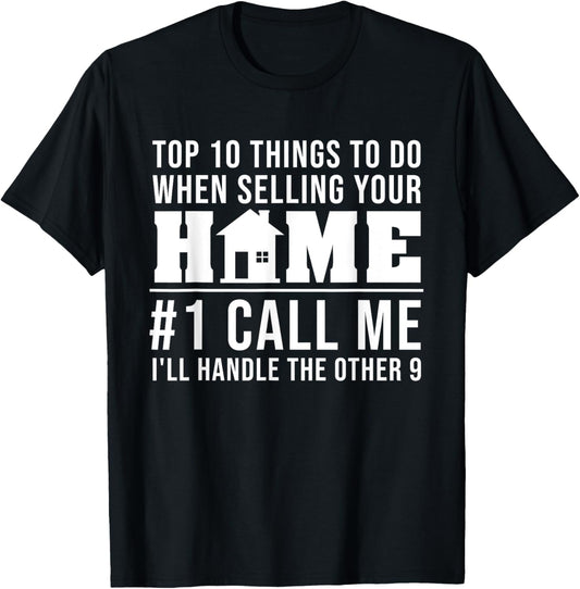 Cool Real Estate Agent Art Men Women Home Realtor Broker T-Shirt